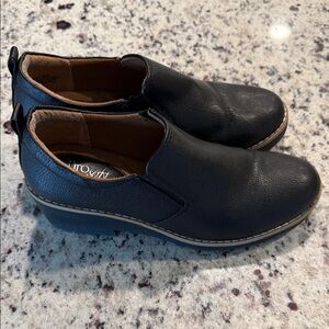 AEROSOLES Men's Black Leather Loafers